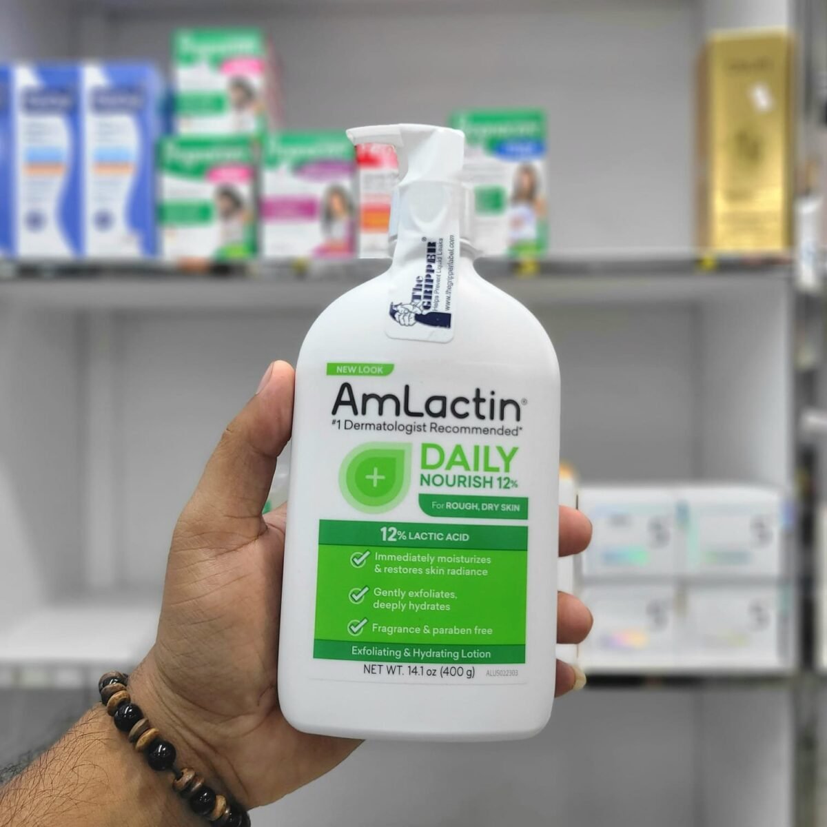 AmLactin Daily 12% Lactic Acid Moisturizing Lotion for Rough and Dry Skin – 400gm - Image 1