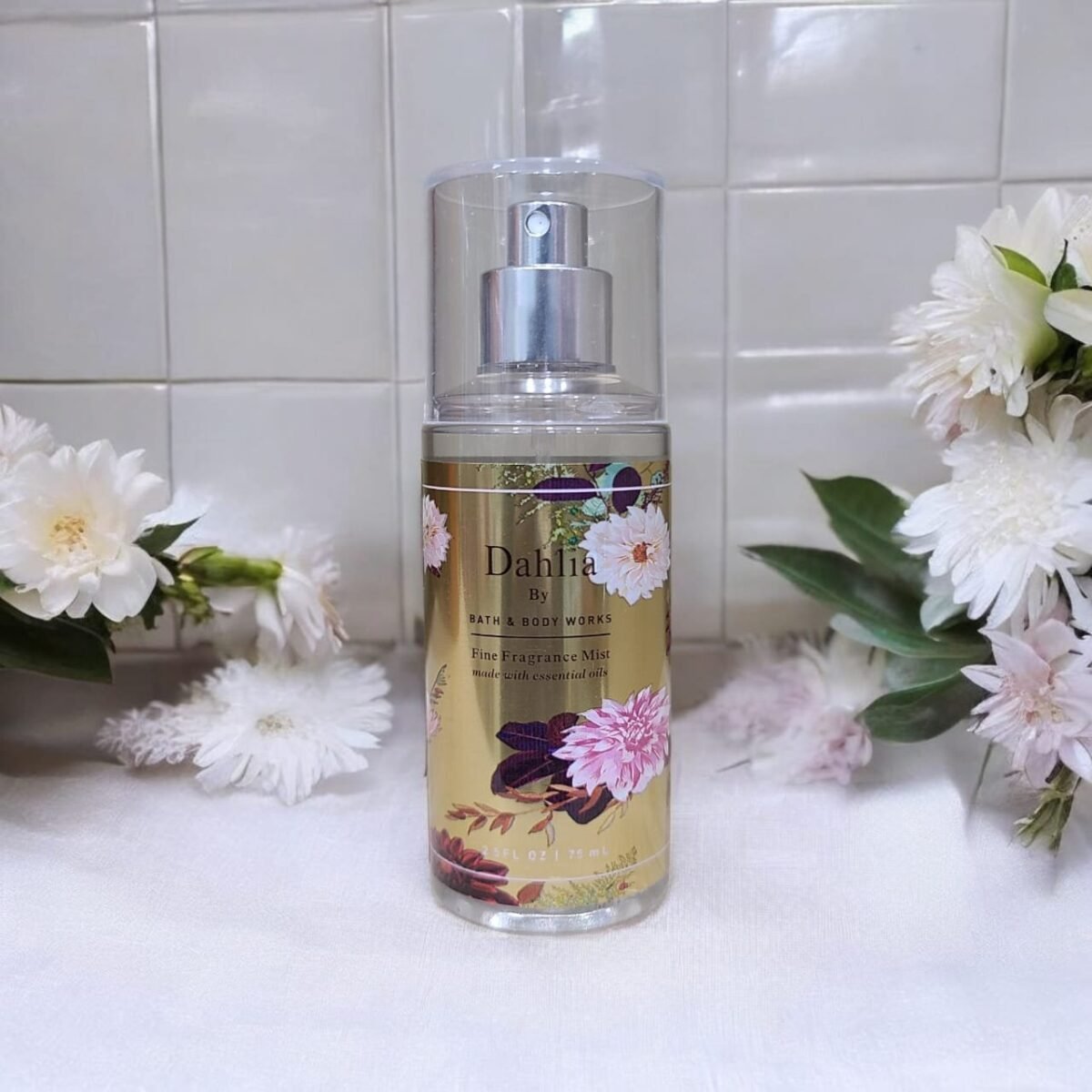 Bath and Body Works Travel Size Fine Fragrance Mist Dahlia 75ml - Image 1