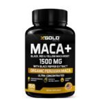 X Gold Health Organic Maca Root Capsules Black, Yellow, Red Strongest 1500 mg – 150 Capsules