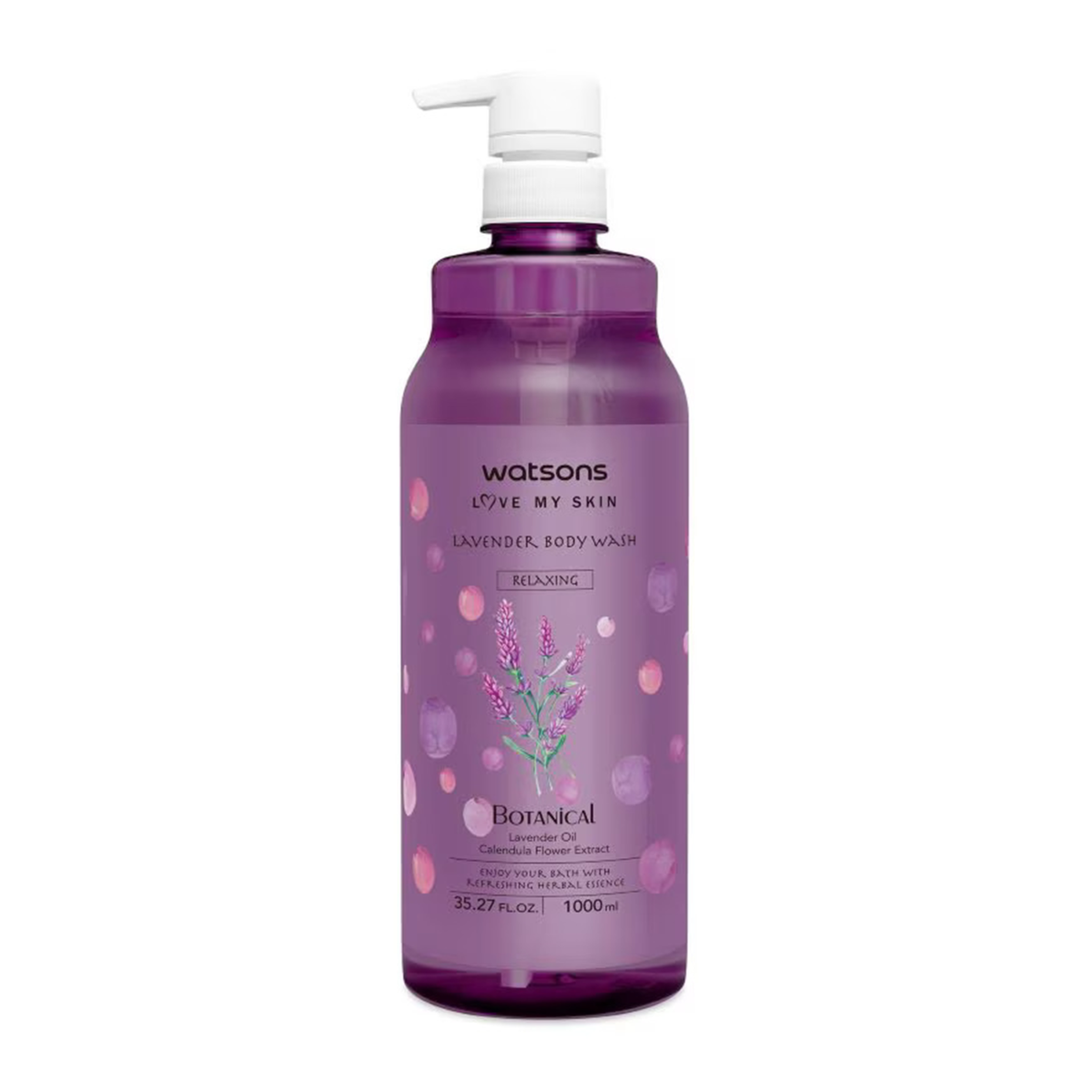 Watsons Botanical Relaxing Lavender Body Wash 1000ml - Image 1