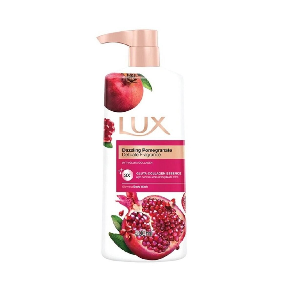 Lux Dazzling Pomegranate Glowing Body Wash 500ml - Image 1